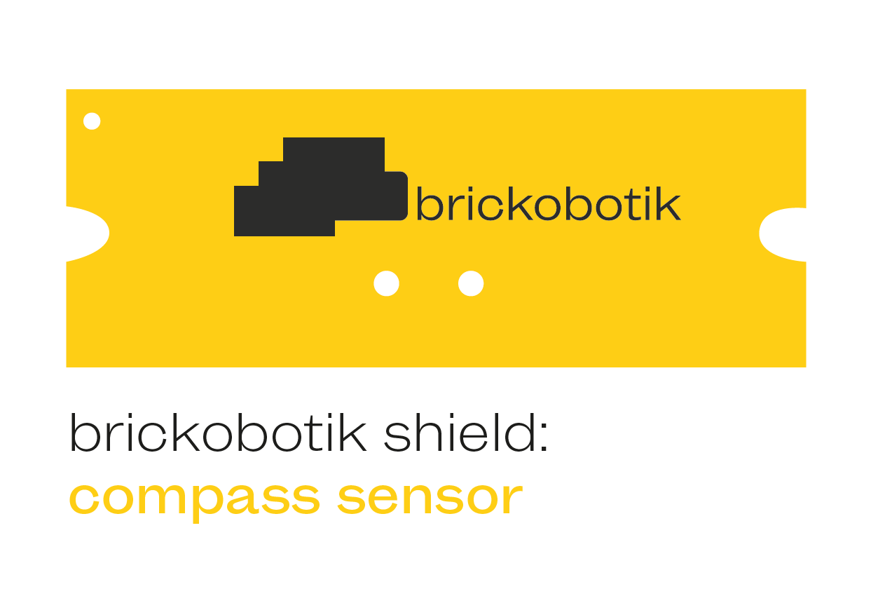Brickobotik-Schild: Kompasssensor